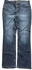 Riders By Lee Women  s Jeans Mid Rise Straight Leg Blue Sz 10M
