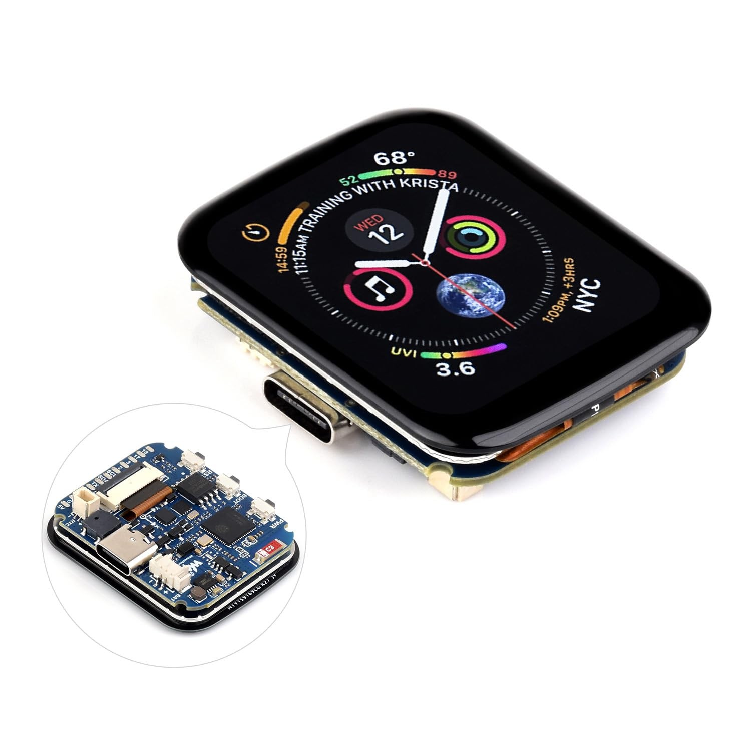 Carte ESP32-S3 LCD tactile 1,69 pouce 240x280 pour programmation MicroPython
