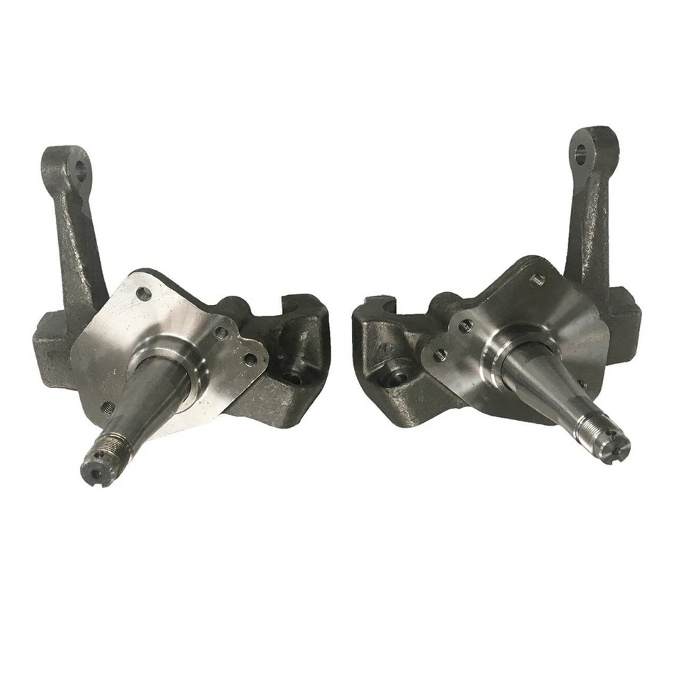 For 1974 - 1978 Ford Mustang II Pinto Forged Steel 1-Piece 2" Drop Spindles Pair - Image 4 of 4