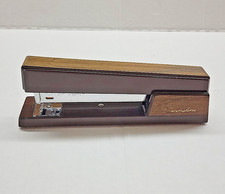 Vintage Swingline 767 Stapler Faux Woodgrain Mid Century Desk Stapler 94-02 USA