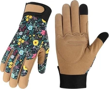 Gardening Gloves for Women, Thorn Proof Puncture Resistant Leather Garden Gloves