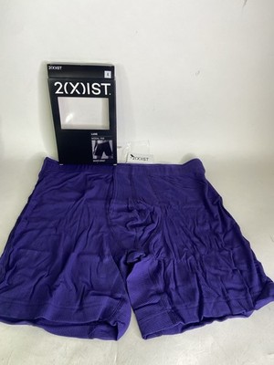 2xist Luxe Modal Rib Boxer Brief 6in Underwear Aura Mens Size L