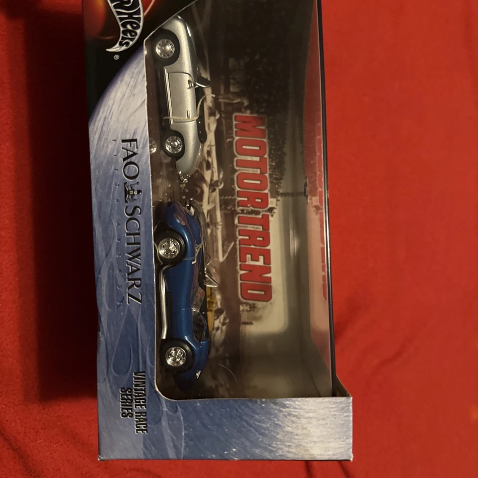 Hot Wheels Motor Trend FAO Schwarz Vintage Race Series Ferrari 365 Porsche 356 - Image 3 of 4
