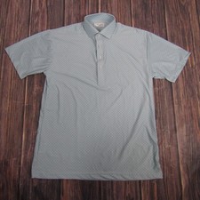 Collars  Co Polo Shirt Mens Medium Blue Featherweight Dress Collar Stretch