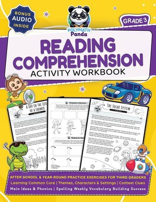 3rd Grade Reading Comprehension Activity Workbook Polymath Panda Taschenbuch