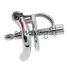 Stainless Steel Male Chastity Cage with Tube Lock Ring Chastity Devices for Men