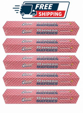 6 Boxes OF 40 Count - 11" Fireplace Matches, Long Reach, 240 Matches Total