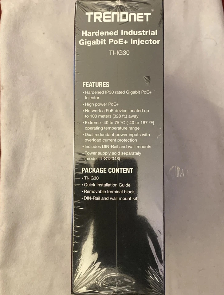 TRENDnet Gigabit PoE+ Inyector Industrial Endurecido, TI-IG30 (Industrial Endurecido Foto 3 de 4