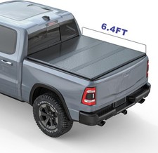 6.4 Ft Hard Tri-fold Tonneau Cover For 03-26 Dodge Ram 1500 2500 3500 Truck Bed