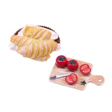 Mini set di cibo per casa delle bambole 1:12 Accessori da cucina artigianali