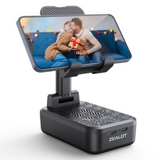 Cell Phone Stand with Wireless Bluetooth Speaker, Phone Holder and Wireless I...