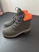 Timberland Boys Boots Grey Size 4.5 Nice 
