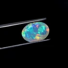 11x8mm Natural Ethiopian Welo Opal AAA Rainbow Fire Oval Faceted 1.7ct Loose
