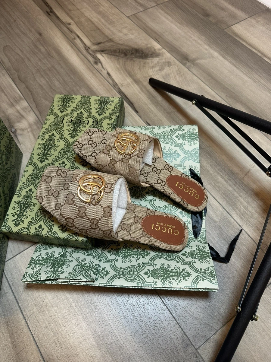 Gucci Leather Upper Slide Sandals for Women for sale | eBay