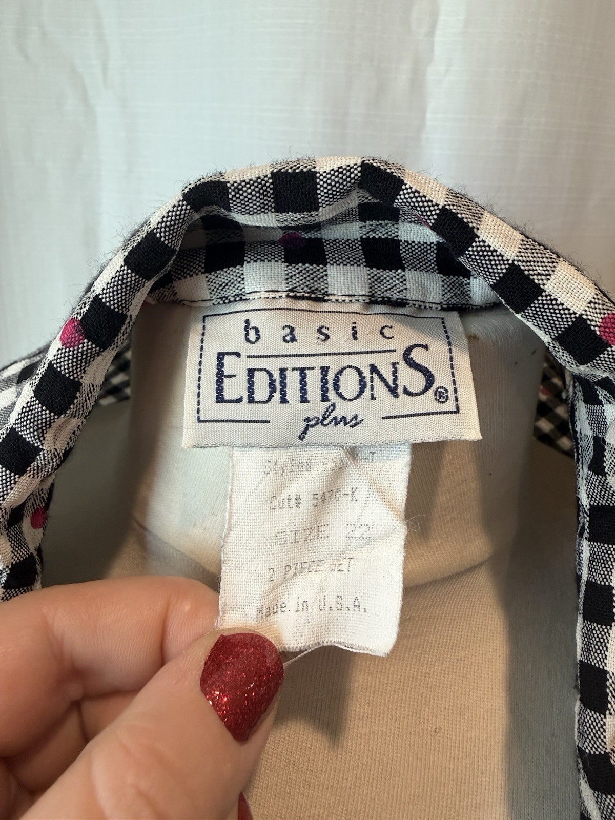 Vintage Basic Editions Top Size 22 - image 5