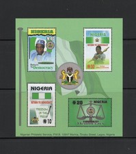 S5994 Nigeria 2000 Retour À La Démocratie FEUILLE MNH