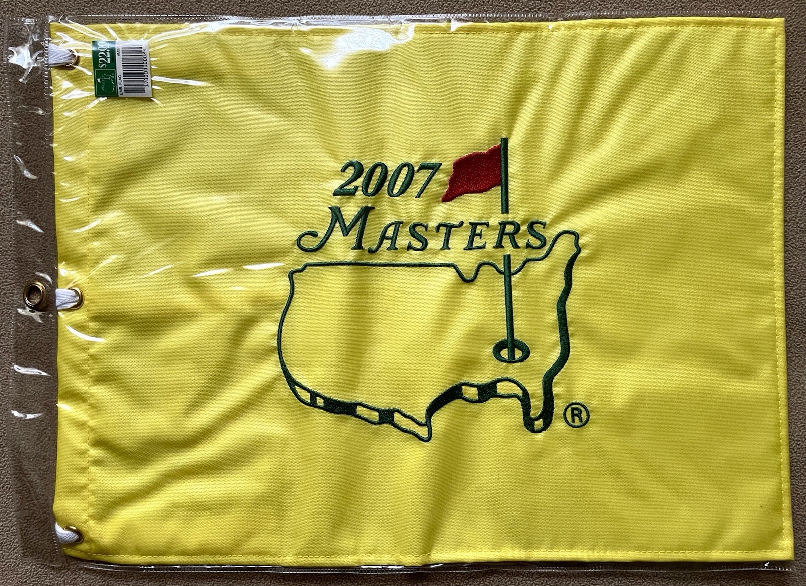 2007 Masters Flag Augusta National Zach Johnson Win
