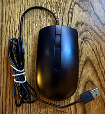 Dell MS116 009NK2 Wired USB Optical Mouse Black Tested Working