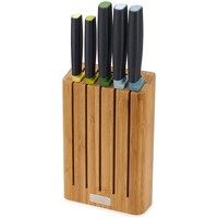 Joseph Joseph Elevate 5-Teiliges Messerset + Messerblock Aus Bambus KüChenmesser