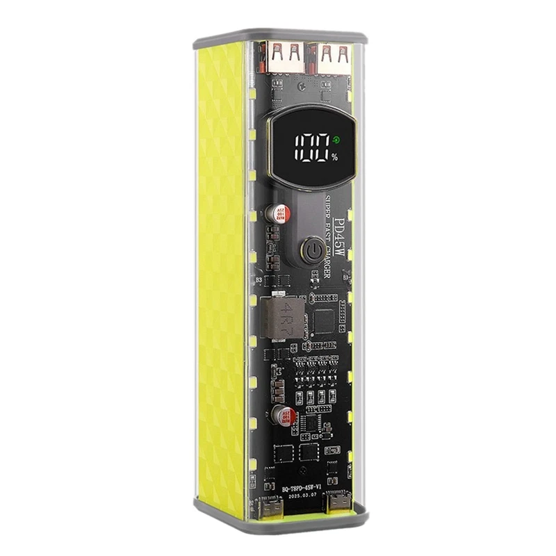 8 Slot 18650 DIY Power Bank Case PD