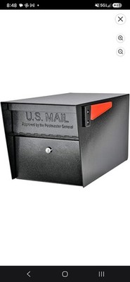 Mail Boss 7506 Mail Manager Curbside Locking Security Mailbox - Black