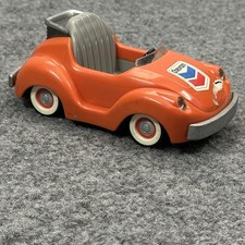 Chevron Cars Autopia Y2K Disney Disneyland Suzy No. 3 Pull 'n Go Toy W/ Logos 6”
