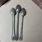 Vintage USN & Other Food Service Serving Spoons 16” Galvanized Steel Lot — photo 5