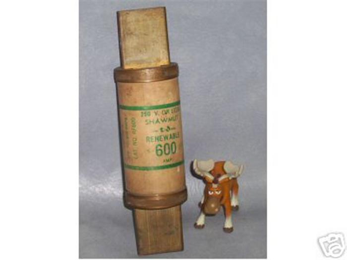 Fusible Renouvelable SHAWMUT RF 600 - 600 Ampères 250 Volts - Neuf Sans Boîte