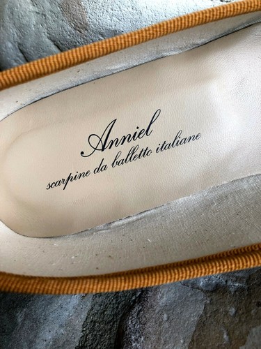Tuckernuck Anniel Italy Classic Ballerina Flats Suede Kaki Sz EU 39 / US 9 NWB - Picture 9 of 15