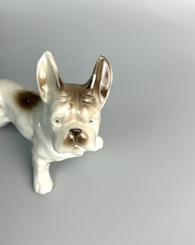 Keramik stehende Französische Bulldogge Hund Figur Vintage Made in Japan - Bild 6 von 11