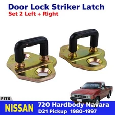 Door Lock Striker Latch Fits Nissan 720 Hardbody D21 Pickup UTE 1980-97 Set 2 Ne