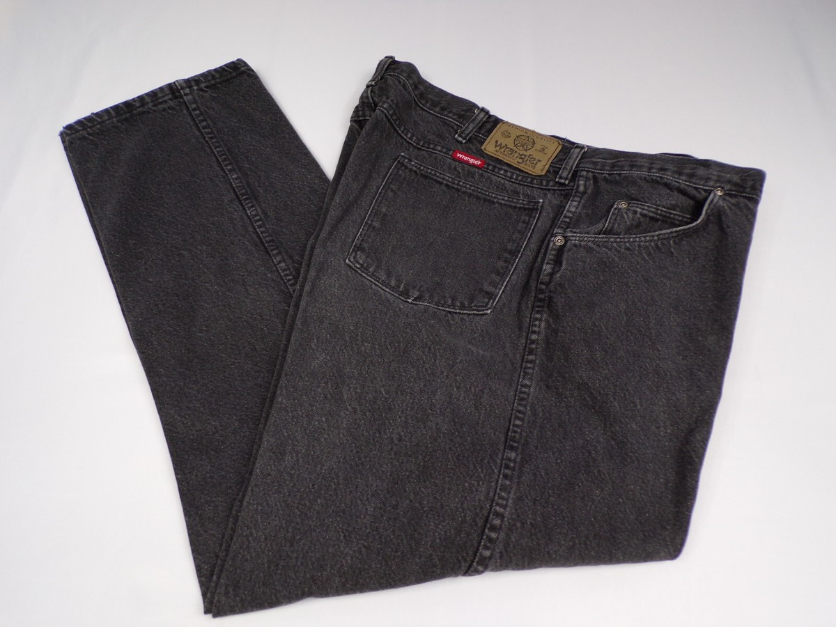 Vintage USA Red Tag Wrangler Authentic Jeans Mens 42 X 30 Black