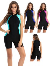 Women Swimsuit Rompers Bathing Suit Sporty Costumes One Piece Swim Jumpsuit