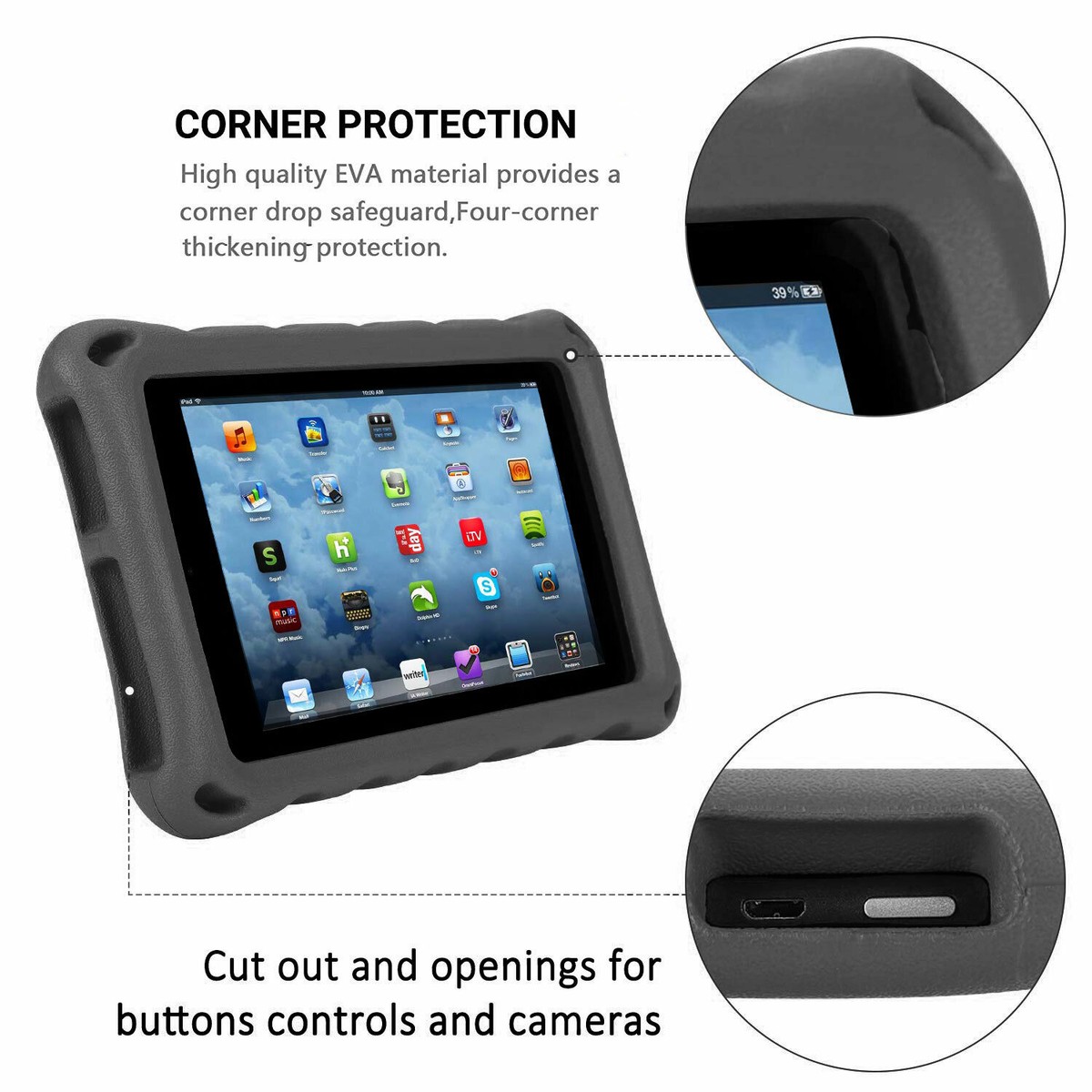 Custodia Protettiva Antiurto EEmpire Per Amazon Fire 7 (2022) E Fire HD 8 (2024/2022)