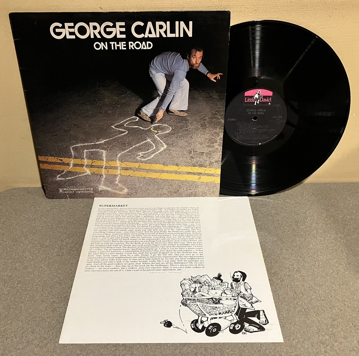 George Carlin- On The Road LP 1977 Little David LD-1075 VG+/VG+ | eBay