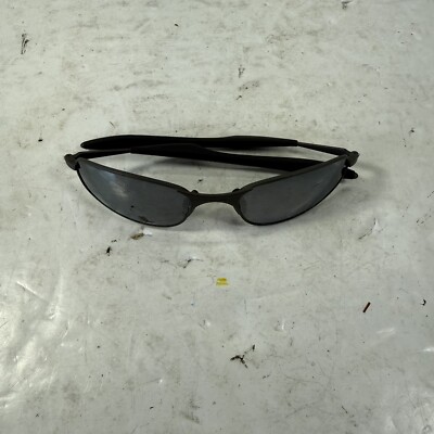 Vintage Oakley A Wire 1.0 Matte Gunmetal Frames + Case Shark Fin