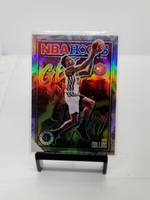 2019-20 Panini Hoops Premium Stock John Collins Get Out The Way Holo Prizm Hawks