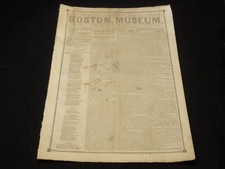 1851 MARCH 8 BOSTON MUSEUM NEWSPAPER - JUDITH BENSADDI SEQUEL - HAYWOOD- NP 9030