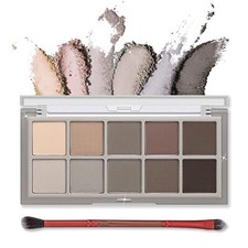 Erinde 10 Colors Eyeshadow Palette, Matte Shimmer Glitter Eye Shadow Makeup, Ul