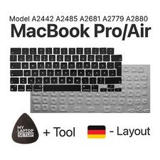 Ersatztaste für MacBook Pro/Air 14 16 2021-2024 A2442 A2485 A2681 A2779 A2780 DE