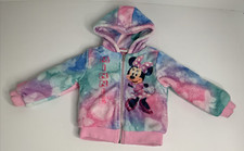 Disney Junior Minnie Mouse Plush Toddler Girls Jacket Coat Hooded