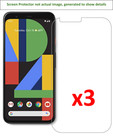 3x Google Pixel 4 Screen Protector w/ cloth