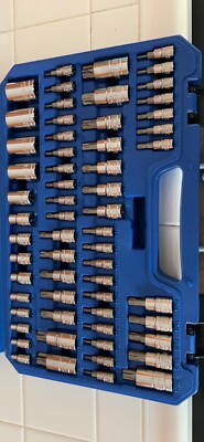 Durable 60-Piece Torx Bit Socket Set with Blow-Molded Case - ANSI Compliant