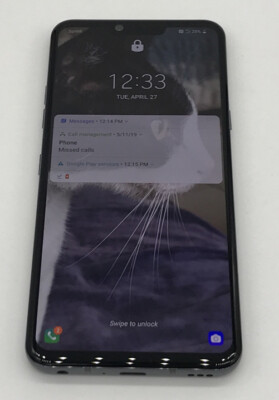 LG G8 ThinQ LM-G820 Smartphone 128GB Silver (Sprint) Grade A Locked *See Desc*