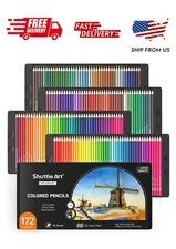 Shuttle Art 172 Colored Pencils, Soft Core Color Pencil Set for Adult Coloring