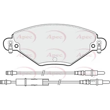 Apec Brake Pads PAD1259 - Engineered for Performance to Match OE Quality