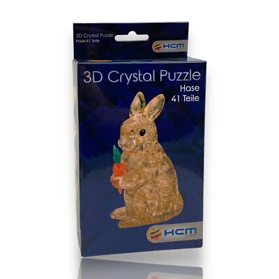 Crystal Puzzle 3D - Hase mit Karotte 41 Teile ca. 10cm 59178