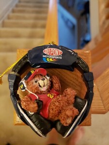 Jeff Gordon #24 Bear in Headphones Collectible Ornament