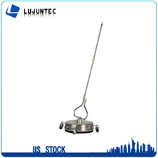 13.7" Pressure Washer Surface Cleaner Max 4000PSI w/ 4 Wheels Stainless Steel