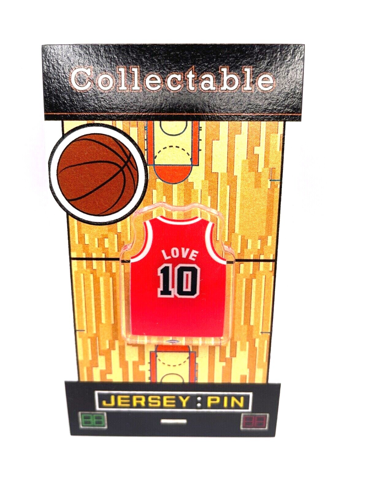 Chicago Bulls Bob Love jersey lapel pin-Classic throwback Collectable